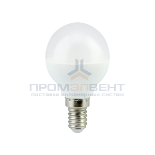 Ecola globe   LED Premium  7,0W G45  220V E14 2700K шар (композит) 77x45