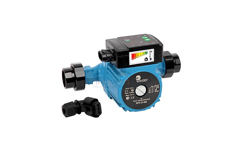 Насос циркуляционный Wester WPE 25-40G - 0,022 кВт (однофазный, Hmax 4 м, Qmax 41 л/мин)