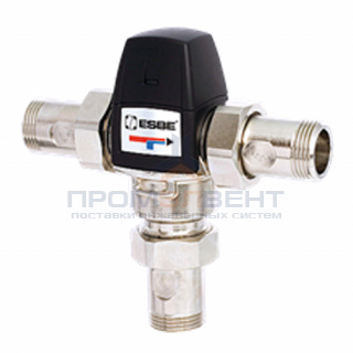 Клапан термостатический смесительный ESBE VTA532 - 1" (НР, с переходником НР 3/4", диапазон 45-65°C)