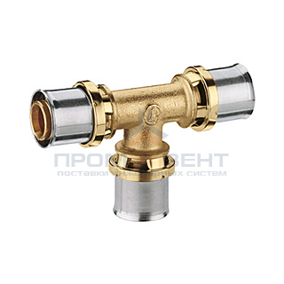 Тройник Giacomini RM150 - 16x2.0 (прессовой, для металлопластиковых труб)