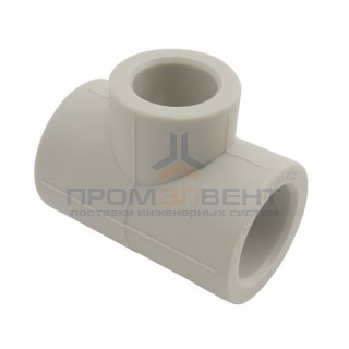 Тройник переходной FV-Plast - 50 × 32 × 50 (для полипропиленовых труб под пайку, цвет серый)