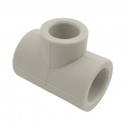 Тройник переходной FV-Plast - 90 × 63 × 90 (для полипропиленовых труб под пайку, цвет серый)