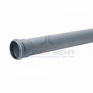 Труба для внутренней канализации СИНИКОН Standart - D32x1.8 мм, длина 500 мм (цвет серый)