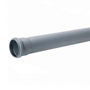 Труба для внутренней канализации СИНИКОН Standart - D40x1.8 мм, длина 2000 мм (цвет серый)