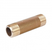 Удлинитель резьбовой STOUT - 3/4" длина 75 мм (НР/НР, латунь без покрытия)