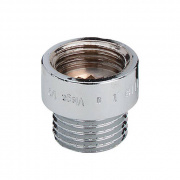 Удлинитель резьбовой Viega 3526 - 1/2" длина 50 мм (ВР/НР, бронза хромированная)