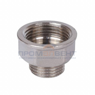 Удлинитель шестигранный STOUT - 1/2" x 3/4" (НР/ВР, латунь никелированная)