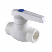 Кран шаровой VALTEC VTp.743 - 25 (c латунной гильзой, для полипропиленовых труб под пайку, белый)