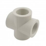 Крестовина FV-Plast - 25 (для полипропиленовых труб под пайку, цвет серый)