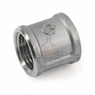 Муфта латунная резьбовая STOUT - 2" (никелированная)