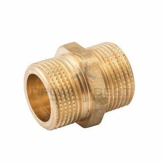 Ниппель ELSEN METALIT EBF15 - 3/8" (резьбовой, латунь без покрытия)