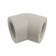 Отвод 45° FV-Plast - 20 (для полипропиленовых труб под пайку, цвет серый)