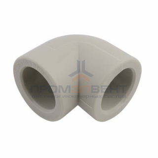 Отвод 90° FV-Plast - 90 (для полипропиленовых труб под пайку, цвет серый)