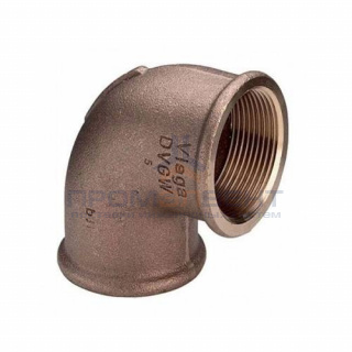 Отвод 90° Viega 3090 - 3/4" (ВР/ВР, резьбовой, бронза без покрытия)