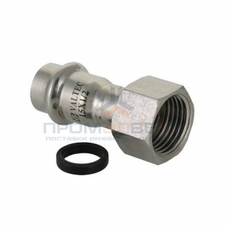 Переход на накидную гайку VALTEC VTi.908 - 42 x 1"1/2 (прессовой, для труб из нержавеющей стали)