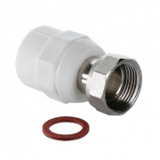 Переход на накидную гайку VALTEC VTp.708 - 32 x 1" (для полипропиленовых труб, цвет белый)