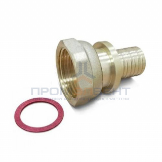 Переход на накидную гайку Varmega Slide-fit - 16 x 3/4" (латунь, для труб из сшитого полиэтилена)