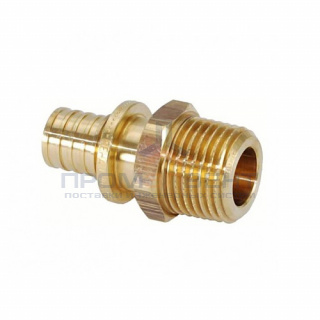 Переход на наружную резьбу REHAU RX - 20 x 1/2" (бронза, для труб из сшитого полиэтилена RAUTITAN)