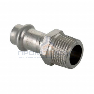 Переход на наружную резьбу VALTEC VTi.901 - 28 x 1" (прессовой, для труб из нержавеющей стали)