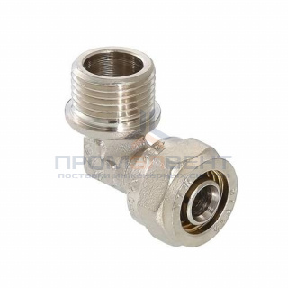 Переход на наружную резьбу угловой VALTEC VTm.353 - 16 x 1/2" (винтовой, для металлопласт.труб)