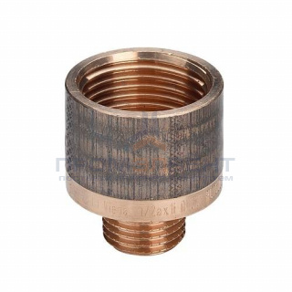 Переход с наружной на внутреннюю резьбу Viega 3242 - 1/4" x 3/8" (резьбовой, бронза без покрытия)