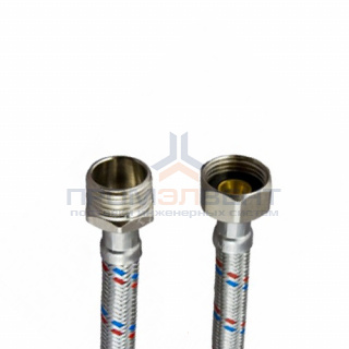 Подводка для воды гибкая Industrias Mateu (Гайка/Штуцер) - 1/2" (длина 800 мм)