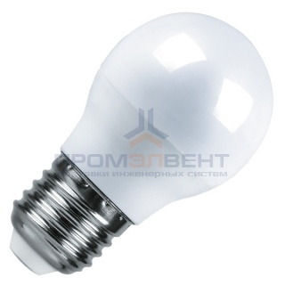 Лампа светодиодная шарик Feron LB-95 7W 6400K 230V E27 G45 холодный свет