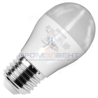 Лампа светодиодная Osram LED шарик LS CLASSIC P 8W (75W) 830 230V FR E27 800lm 240° 15000h