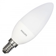 Лампа светодиодная свеча Philips LEDCandle 6,5W (60W) 827 550lm E14 230V B38 FR теплый свет