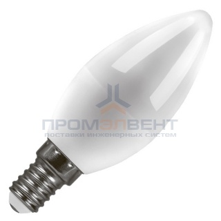 Лампа светодиодная свеча Feron LB-97 7W 6400K 230V E14 холодный свет