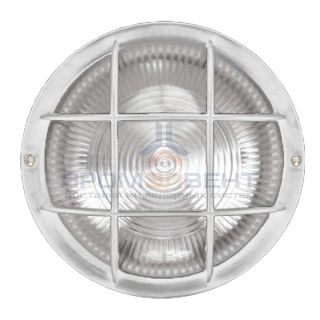 Светильник НПП2602  белый/круг с решеткой пластик 60Вт IP54 ИЭК