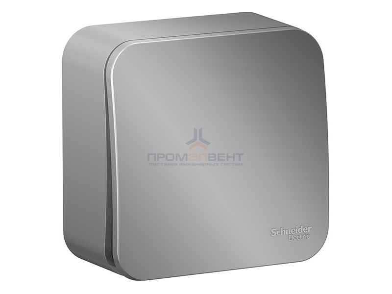 Выключатель 1-клавишный (cх.1) Blanca Schneider Electric 10А 250В алюминий изол.пластина