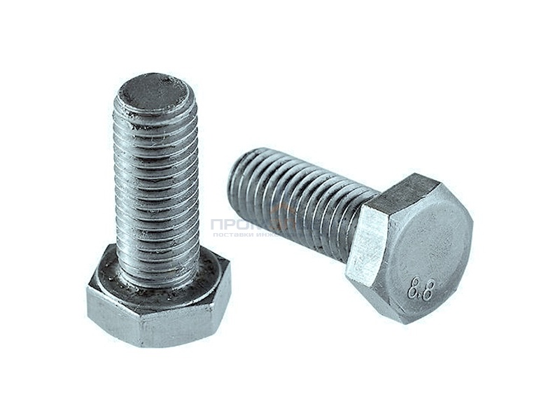 Болт М10х40 с шестигранной головкой оцинкованный DIN933