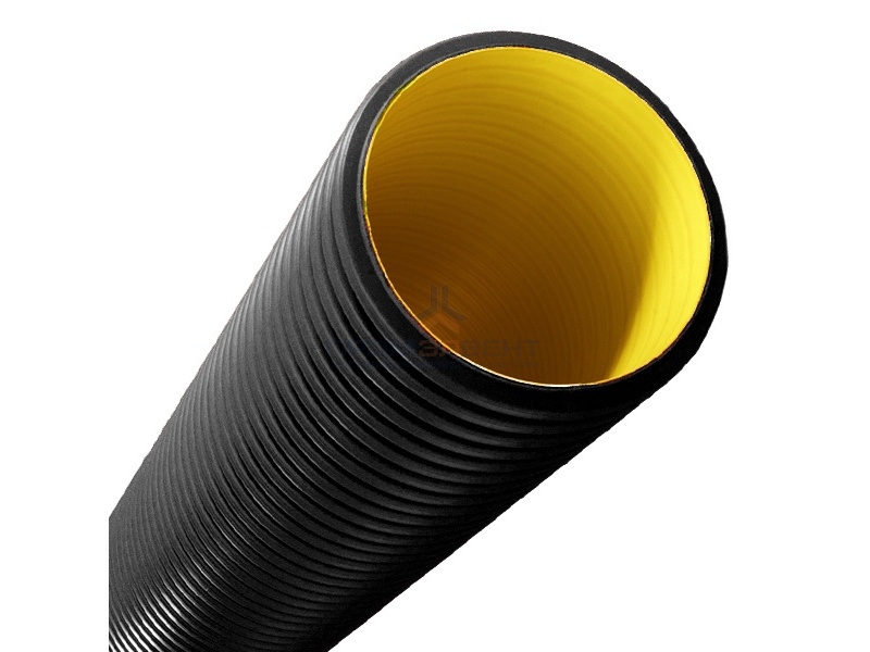 Труба жесткая двустенная для кабельной канализации DKC, (8кПа) д.200мм, цвет черный [уп.6м]