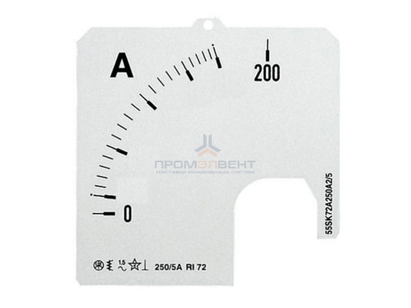 Шкала для амперметра ABB SCL 1/200A A1